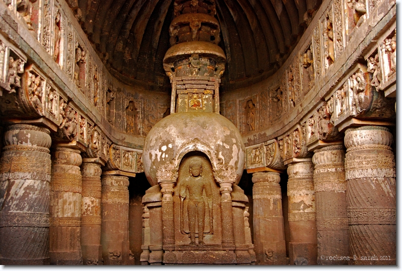 chaitya hall, ajanta caves number 19