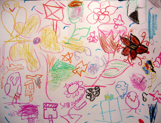 Drawing for Roxy, by the children at Freedom Foundation
