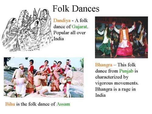 indian folk dances: dandiya, bhangra & bihu