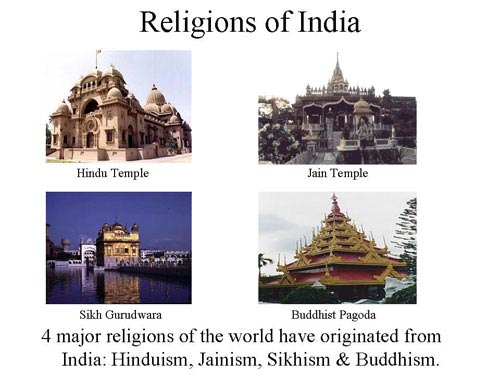 religions born in india: hindu, jain, sikh & buddhist