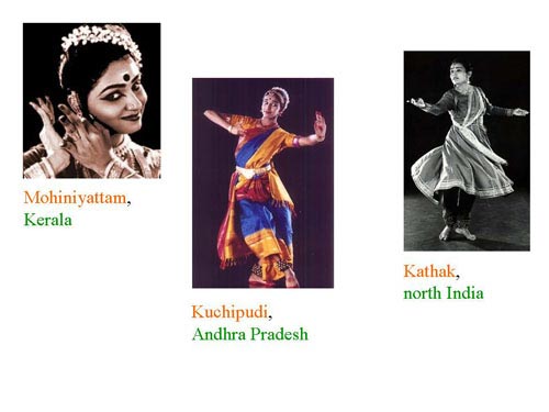 mohiniyattam, kuchipudi & kathak