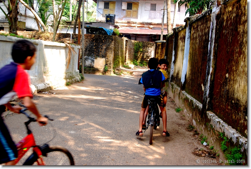 Smiling faces.Around the Kuttichira Mishkal Mosque, Kozhikode