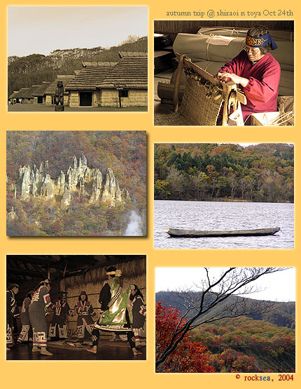 ainu museum and toya lake; autumn trip from hokkaido university